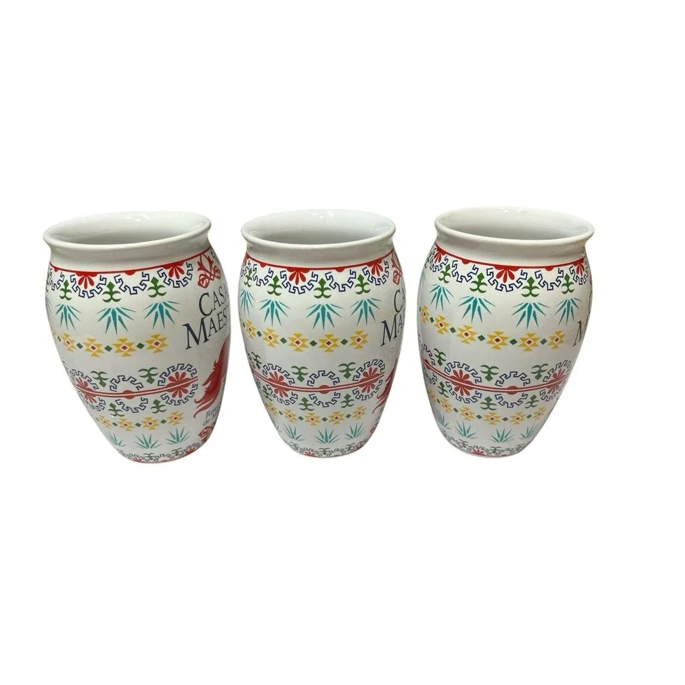 3 Casa Maestri Day of the Dead  Shot Glasses Disney Treasure Plaza de Coco